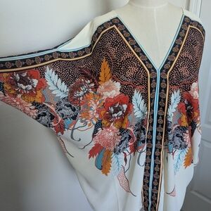 Rose & Olive Multicolor Floral Blouse